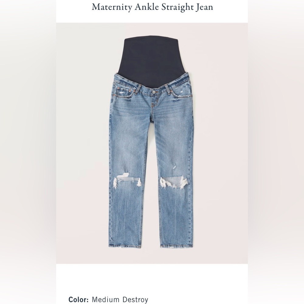 Abercrombie maternity denim jeans